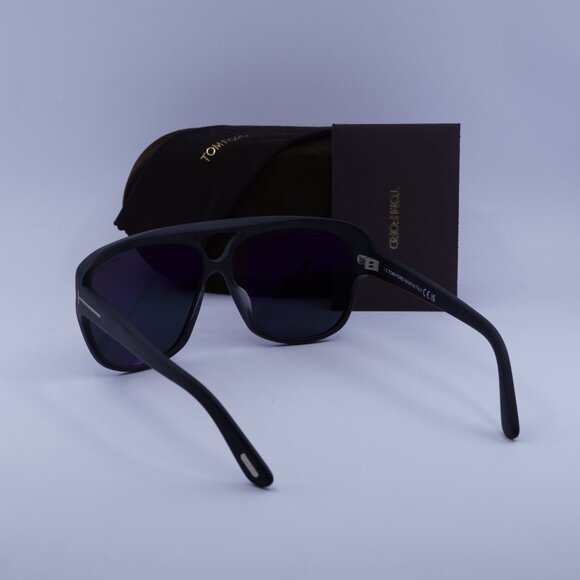 Tom Ford FT1103 02A Jayden Aviator Sunglasses - Black/Smoke main image 5